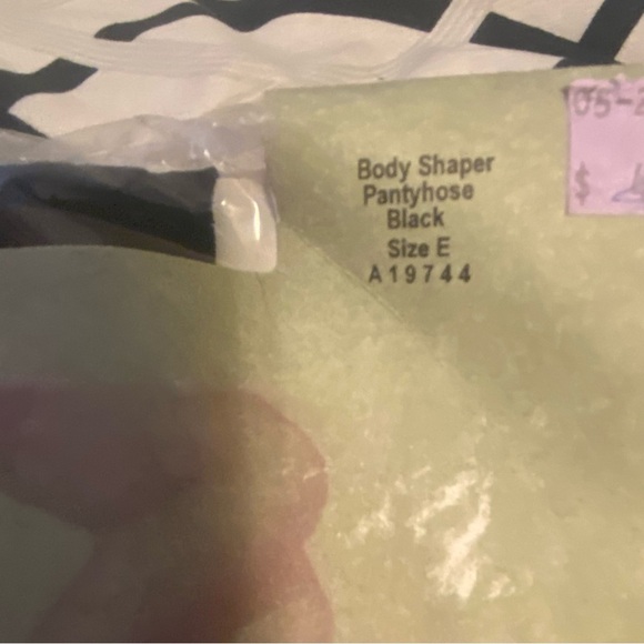 Legacy Hosiery Body Shaper Black size E - Picture 2 of 4
